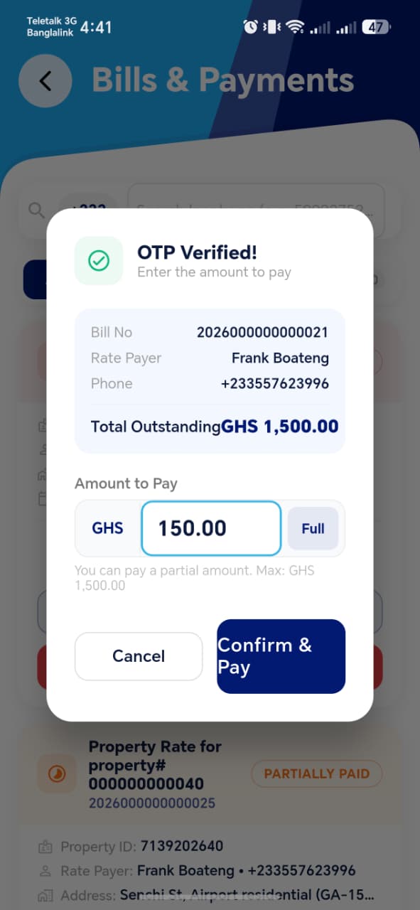 Amount Entry