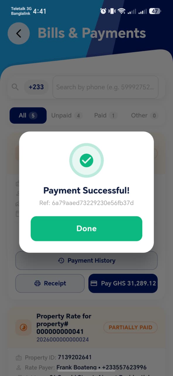 Payment Successful