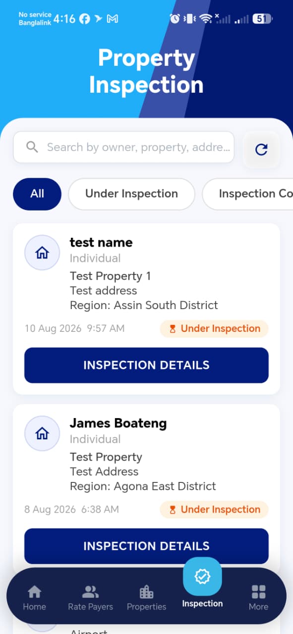 Inspection List