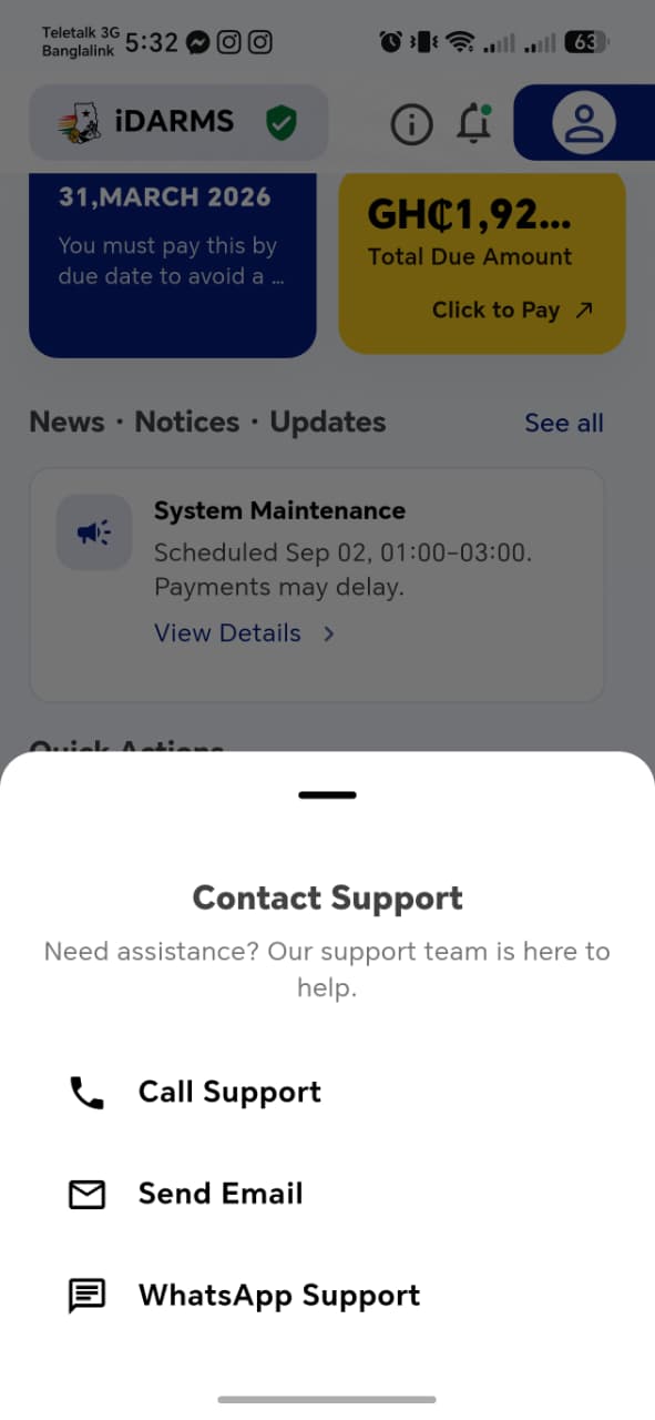 Contact Support